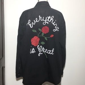 American Eagle Embroidered Shirt NWT